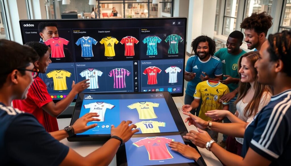 Adidas jersey sharing process