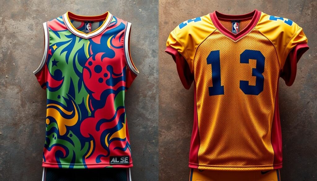 Basketball and Football Jerseys