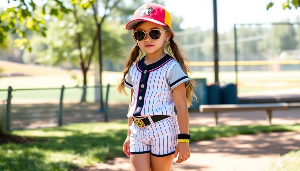 Cute Baseball Outfit for Girls