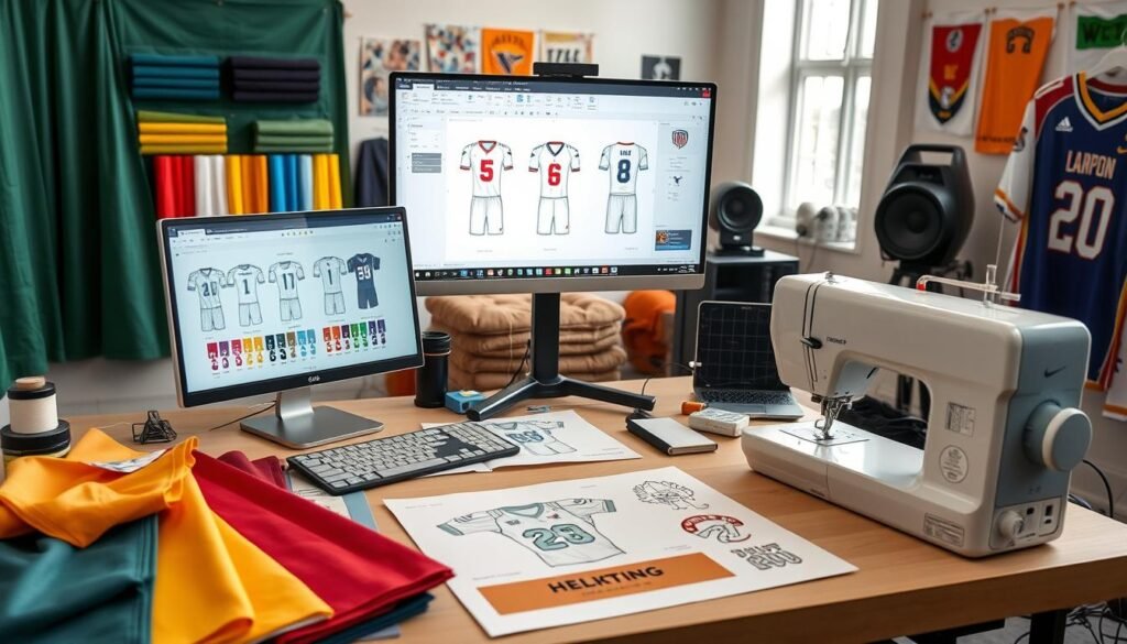 customized sports uniforms design process