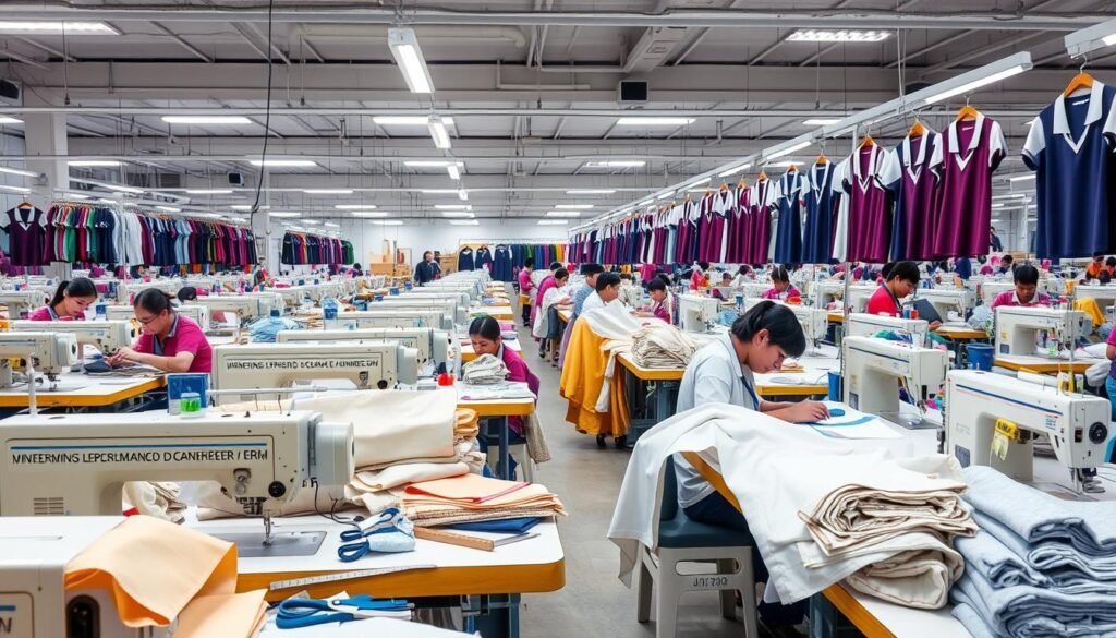 school uniform production process
